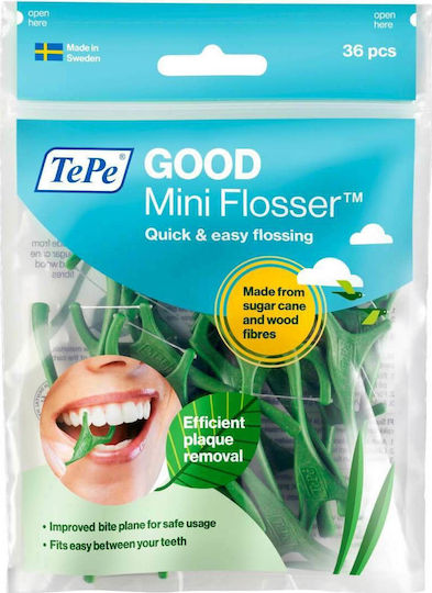TePe Good Mini Flosser with Handle Green 36pcs