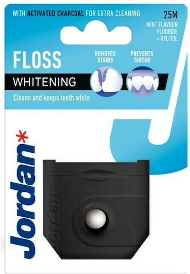 Jordan Floss Whitening Οδοντικό Νήμα με Γεύση Μέντα 25m