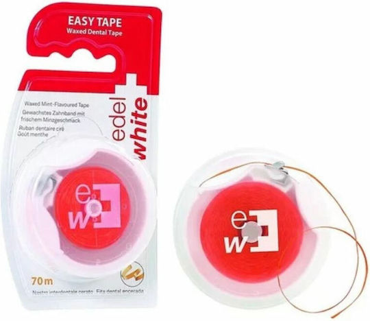 Edel White Easy Tape Waxed Dental Floss with Mint Flavour 70m