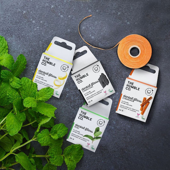 The Humble Co. Natural with Charcoal Dental Floss with Mint Flavour 50m