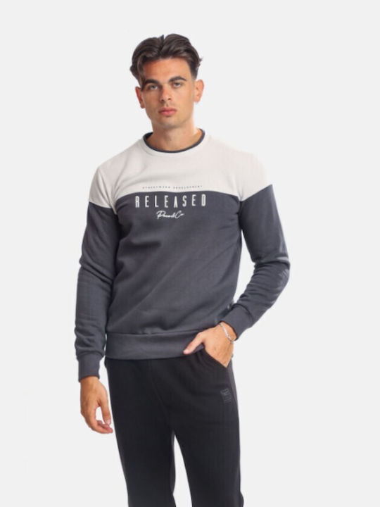 Paco & Co Herren Sweatshirt mit Kapuze Gray