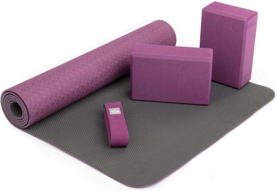 Bodhi Στρώμα Γυμναστικής Yoga Μωβ (183x60x5cm)