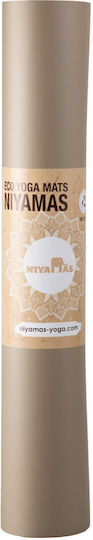 Niyamas Trainingsmatte Yoga Beiges mit Tragegurt (183x68x0.5cm)