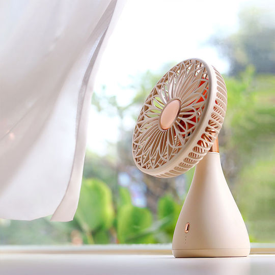 Sothing DSHJ-S-2113 Ventilator USB Reîncărcabil 2000mAh Bej