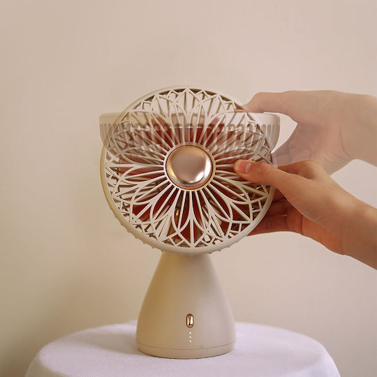 Sothing DSHJ-S-2113 Ventilator USB Reîncărcabil 2000mAh Bej