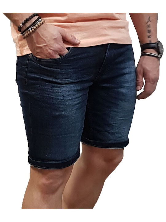 Marcus - 19-200154 - Lesli Shorts 2098 - Slim Fit - Dark Blue - Bermuda Jean - indigo