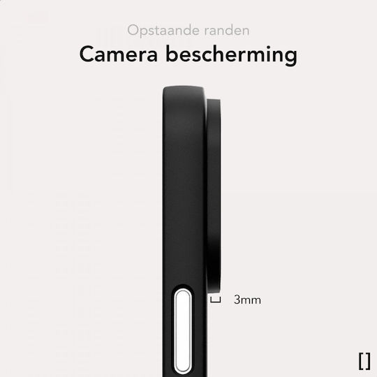 Nekit 1mm Umschlag Rückseite Kunststoff 1mm Schwarz (iPhone 14 Plus)