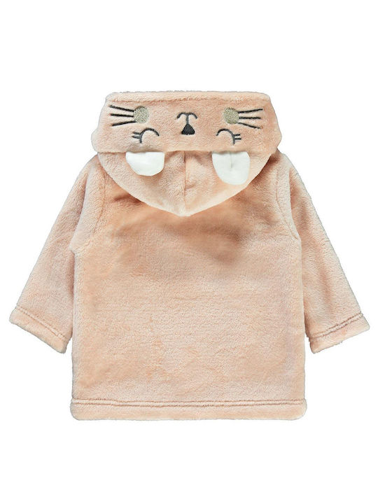 Civil Girls Hooded Cardigan with Zipper Pink