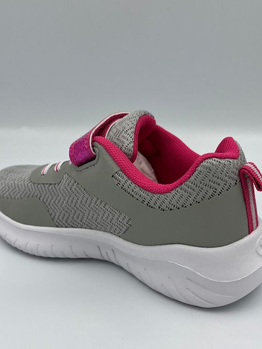 Evolve Kids Sports Shoes Running with Hoop & Loop Closure Gray