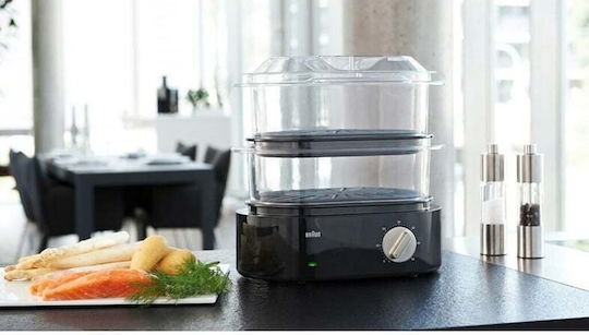 Braun Identity Collection Food Steamer with 2 Steaming Decks 6.2lt