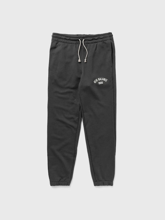 New Balance Men's Fleece Sweatpants with Rubber Gray