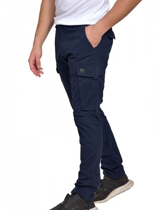 Vcode Men's Sweatpants with Rubber Blue