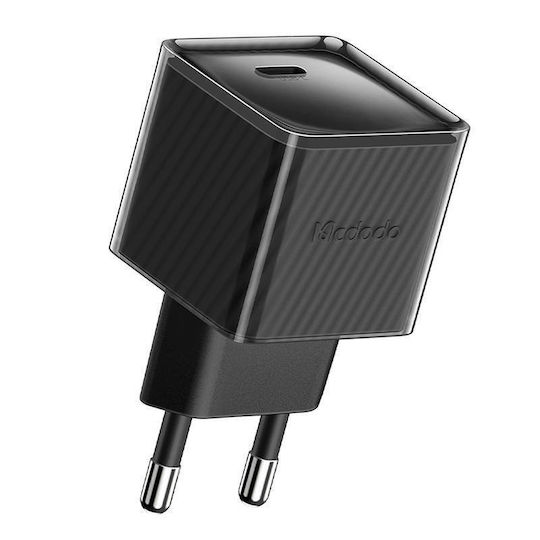 Mcdodo GaN Wireless Charger with USB-C Port 20W Power Delivery Black