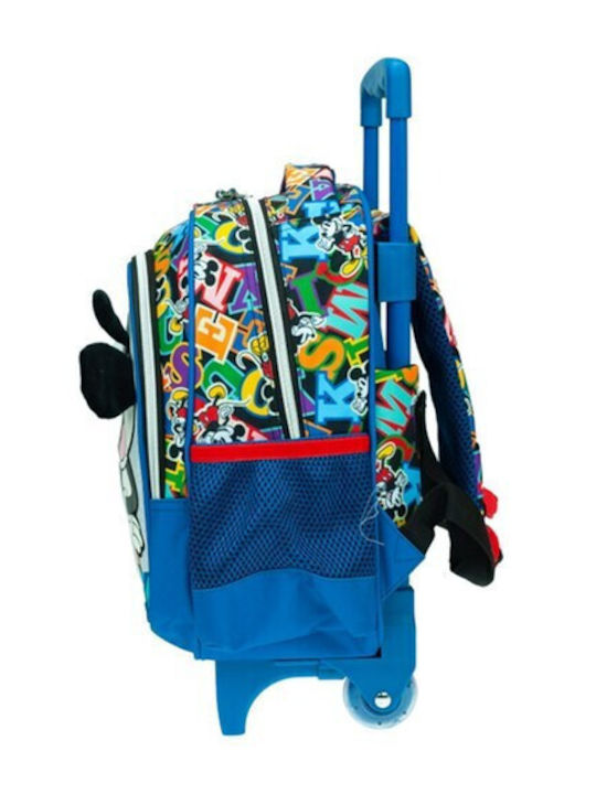 Gim Mickey School Trolley Bag Kindergarten With Water Bottle Holder Multicolour 12 Litre 25 x 15 x 30cm 2023