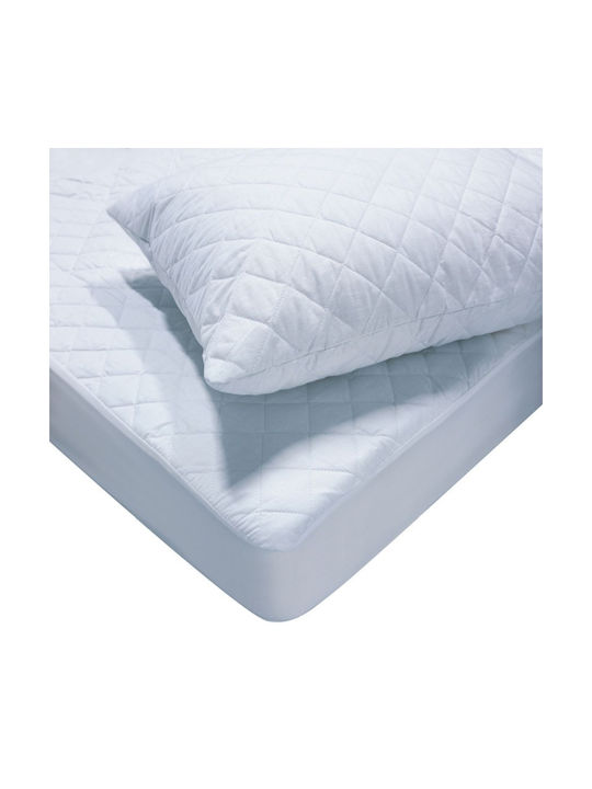 Le Blanc Pillow Protector Set Quilted White 50x70cm.