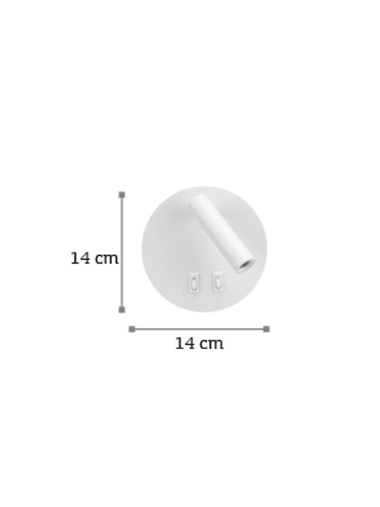 Inlight Single LED Warm White Spot in Black Color