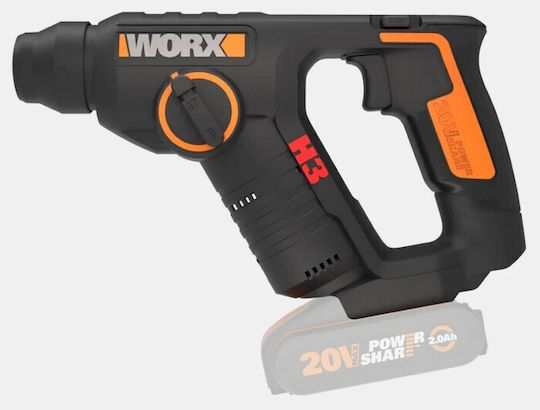 Worx Impact Demolition Hammer Battery 20V Solo with Chuck SDS Plus WX394.91