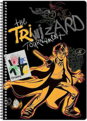 Graffiti Spiral Notebook Ruled B5 2 Subjects 1pcs (Μiscellaneous Designs/Colors)