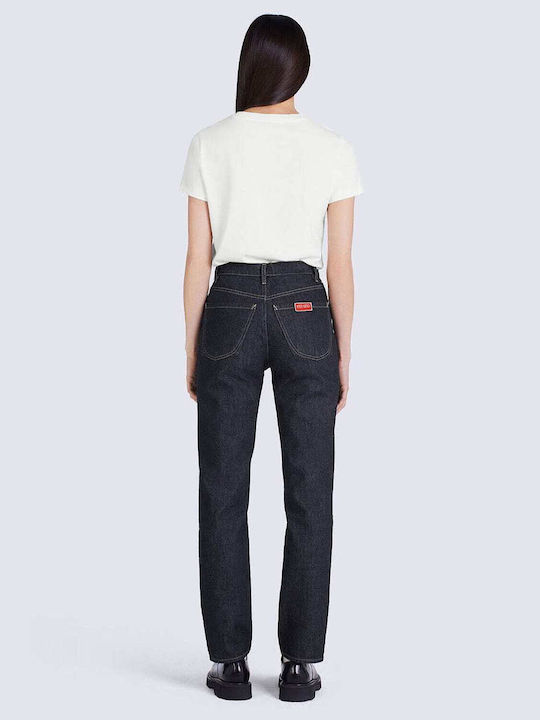 Kenzo High Waist Women's Jean Trousers in Slim Fit