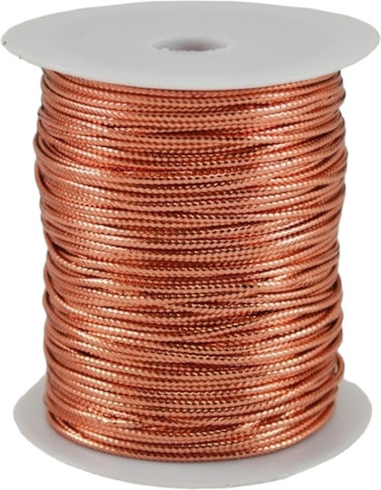 Kappa Decor Schnürsenkel Rund Metallisch Braun 2mm x 100m