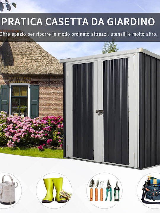 Metallische Gartenhäuser Schwarze M1.47xB0.86xH1.34m