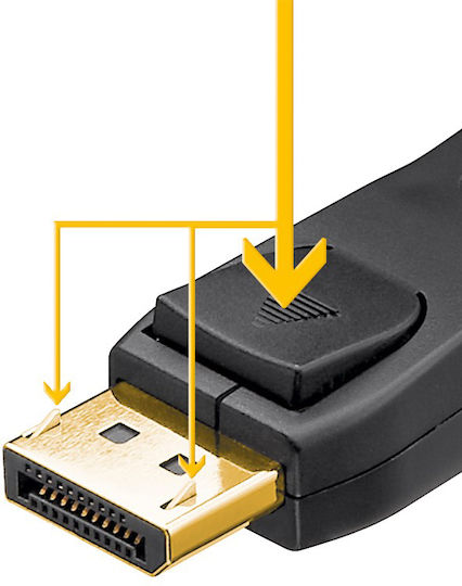 Goobay Кабел DVI-D мъжки - DisplayPort мъжки 3м Черен (51962)