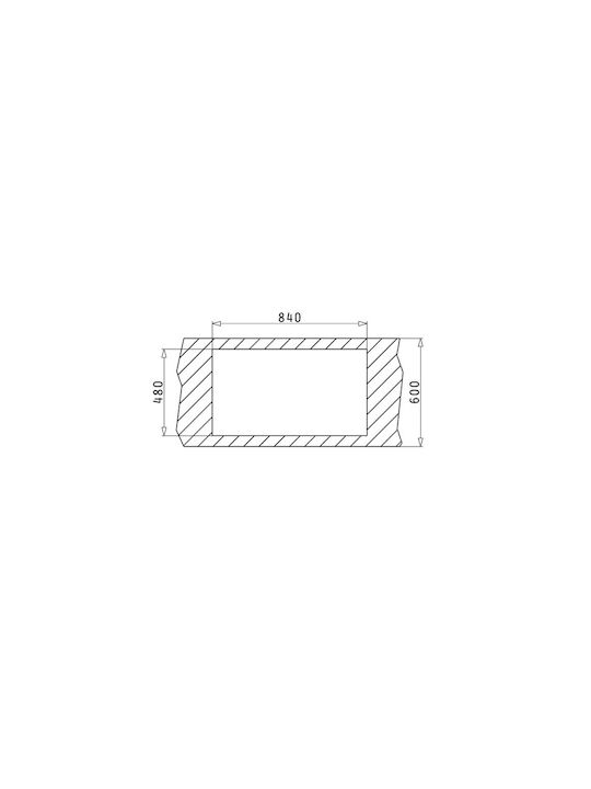Pyramis Dorian 2B Ένθετος Νεροχύτης Αριστερός Inox Σατινέ Μ86xΠ50cm Ασημί