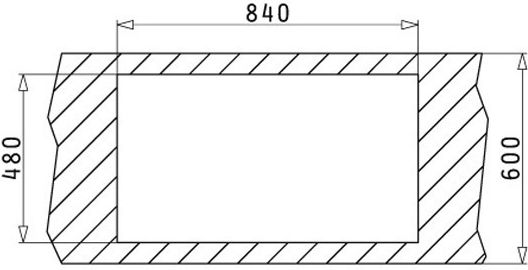 Pyramis Dorian 2B 107158501 Drop-In Spüle Links Inox Satiniert B86xT50cm Silber
