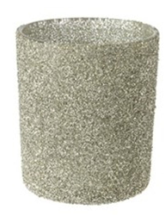 Zaros Weihnachtsglas Kerzenleuchter 8cm Verschiedene Farben