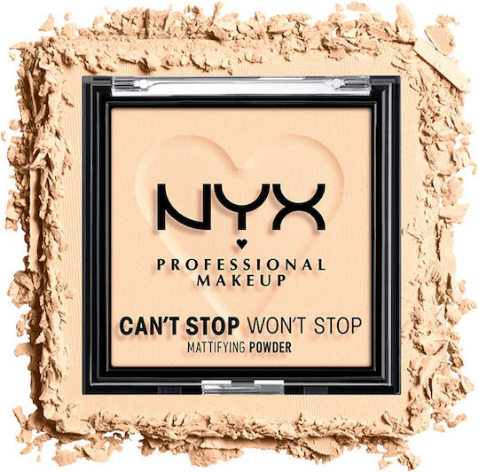NYX Professional Makeup Can't Stop Won't Stop Matte Powder Powder 01 Fair 6gr