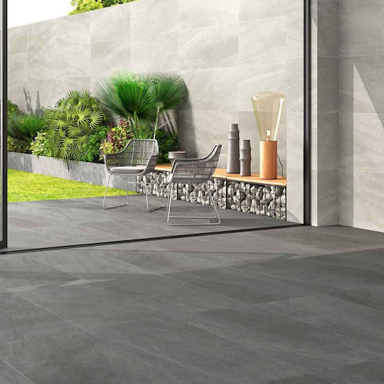 Saloni Ceramica Placă Interior Porțelanat Mat 90x90cm Gri