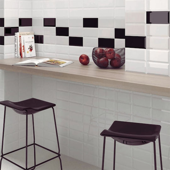 Yurtbay Seramik Wall Interior Matte Ceramic Tile 15x7.5cm Black