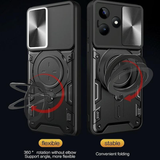 Texture Camera Back Cover Πλαστικό Ροζ (Realme C53)