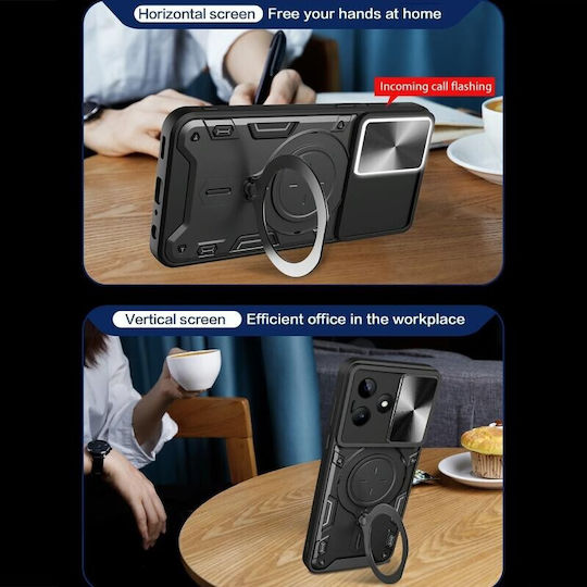 Texture Camera Back Cover Πλαστικό Ροζ (Realme C53)