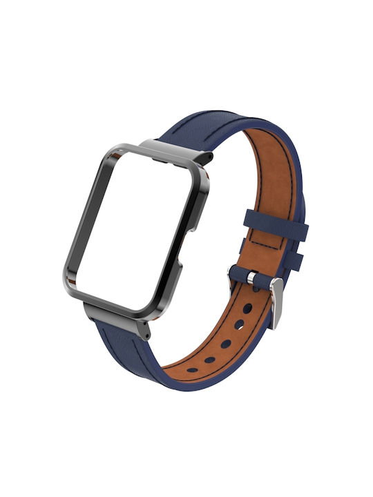 Armband Leder Marineblau (Redmi Watch 2 Lite)