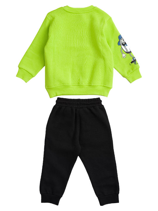 Sprint Kids Sweatpants Set Green 2pcs