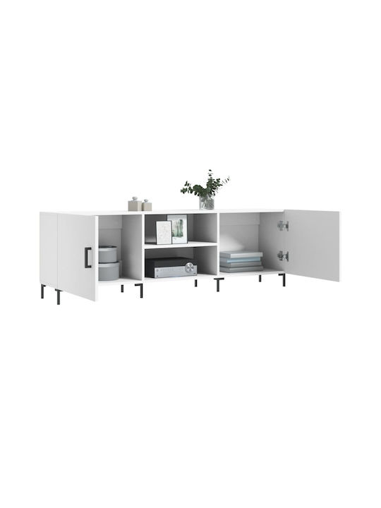 Έπιπλο Τηλεόρασης Λευκό Μ150xΠ30xΥ50cm