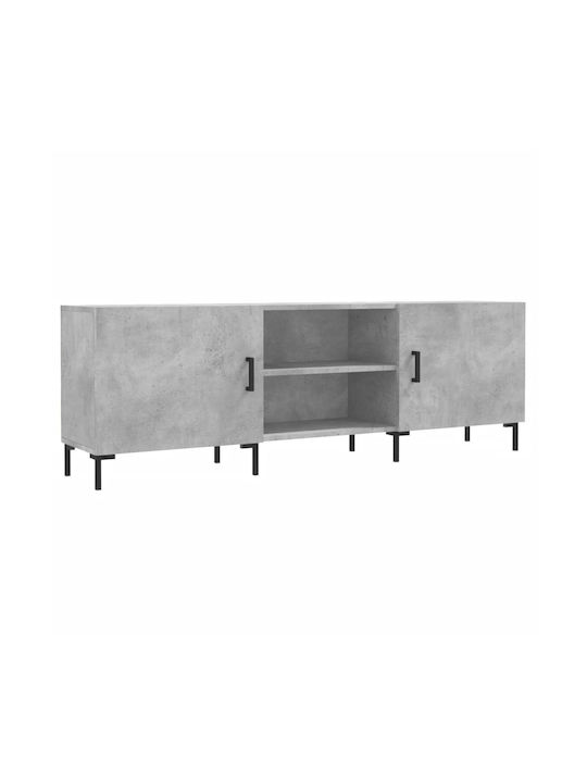 vidaXL TV-Ständer Grau M150xP30xH50cm