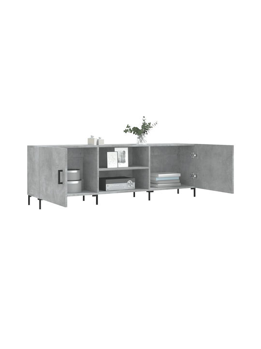 vidaXL TV-Ständer Grau M150xP30xH50cm