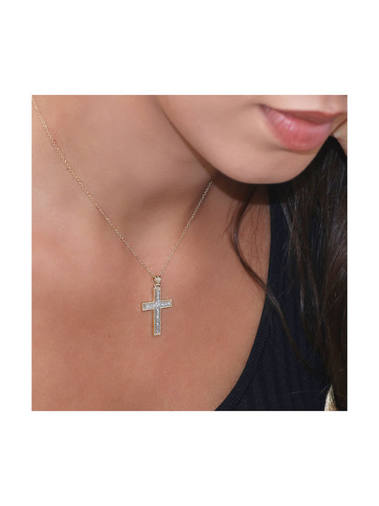 Femeiesc Aur Cruce 14K