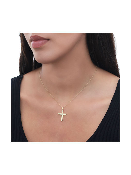 Femeiesc Aur Cruce 14K