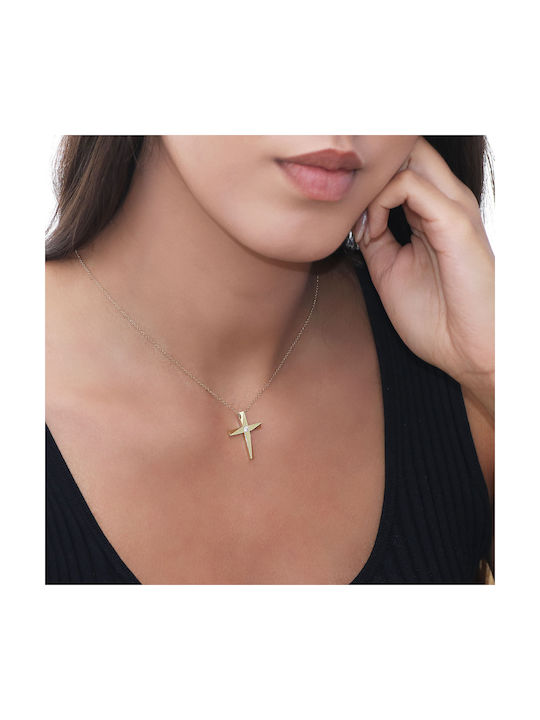 Femeiesc Aur Cruce 14K