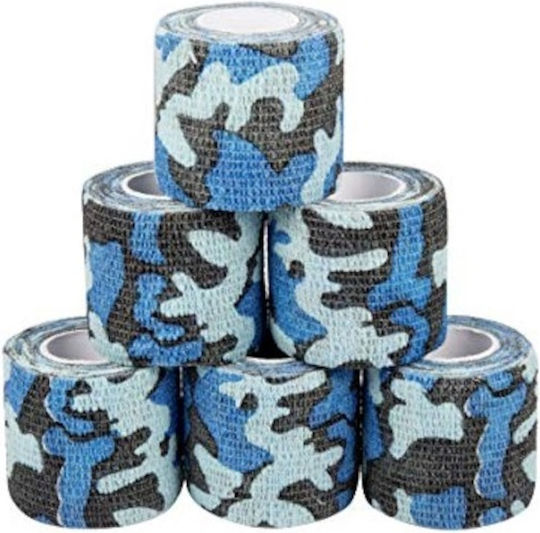 Rea Tape Cohesive Bandage Elastic 5cm x 4.5m Camo Blue
