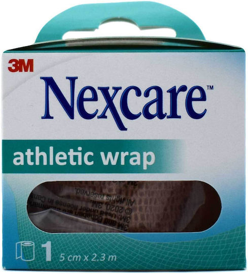 3M Nexcare Athletic Wrap Ελαστικός Αυτοσυγκρατούμενος Επίδεσμος 5cm x 2.5m Μπεζ