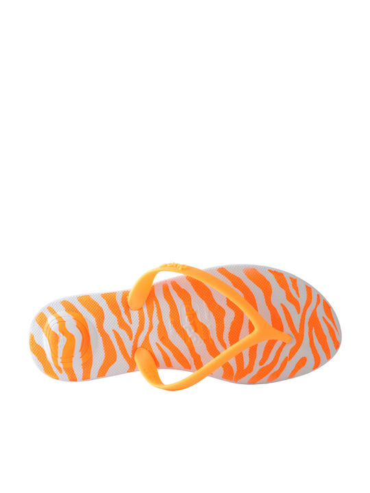 Dupe Frauen Flip Flops in Orange Farbe
