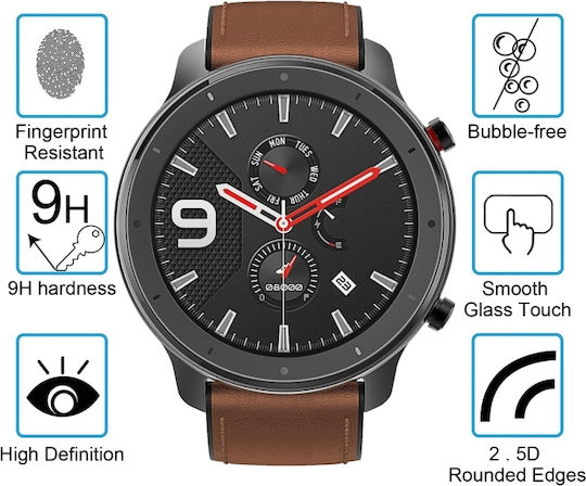 2,5D 9H Tempered Glass for the Amazfit GTR 47mm 1pcs CA4101