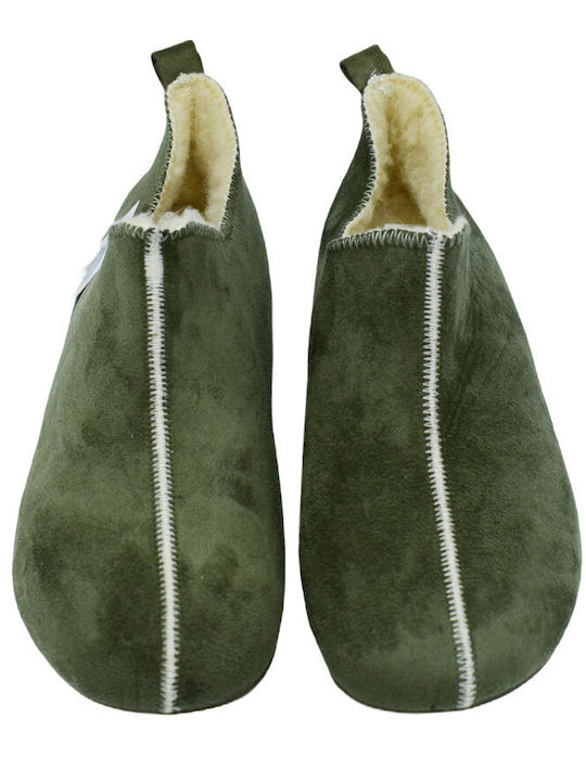 Comfy Anatomic Heel Enclosed Men's Slipper Khaki