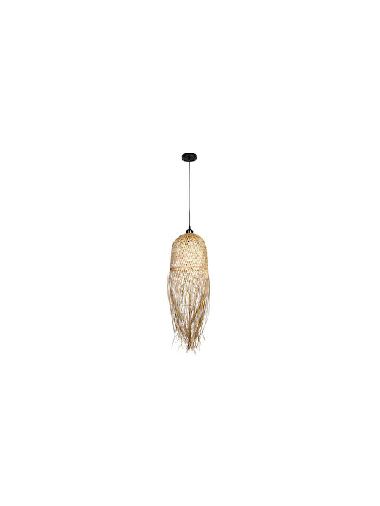 Keskor Pendant Light Honey with Socket E27 25x74cm