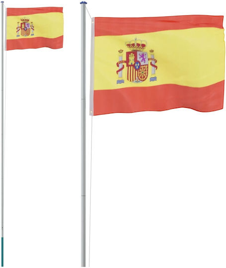 Polyester Flag of Spain with Stake