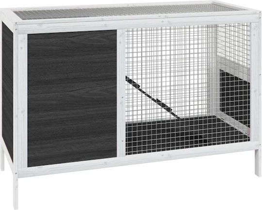vidaXL 172297 Cușcă de Lemn pentru iepuri 103bucx44bucx69.5buccm.